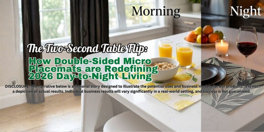 The Two-Second Table Flip: How Double-Sided Micro Placemats are Redefining 2026 Day-to-Night Living