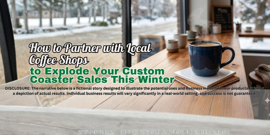 How to Partner with Local Coffee Shops to Explode Your Custom Coaster Sales This Winter