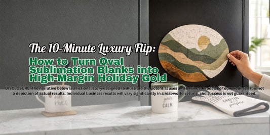 The 10-Minute Luxury Flip: How to Turn Oval Sublimation Blanks into High-Margin Holiday Gold