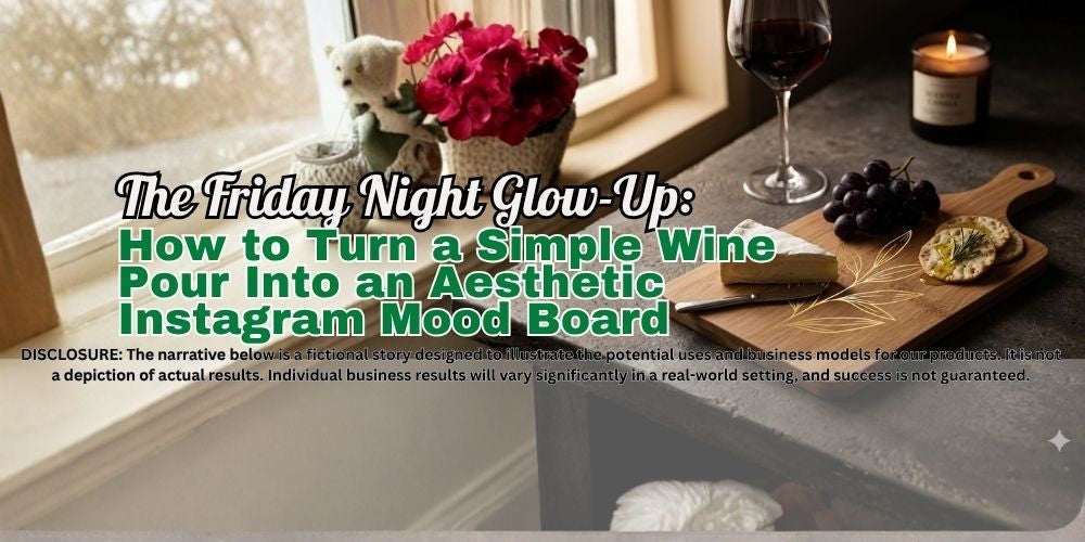 The Friday Night Glow-Up: How to Turn a Simple Wine Pour Into an Aesthetic Instagram Mood Board