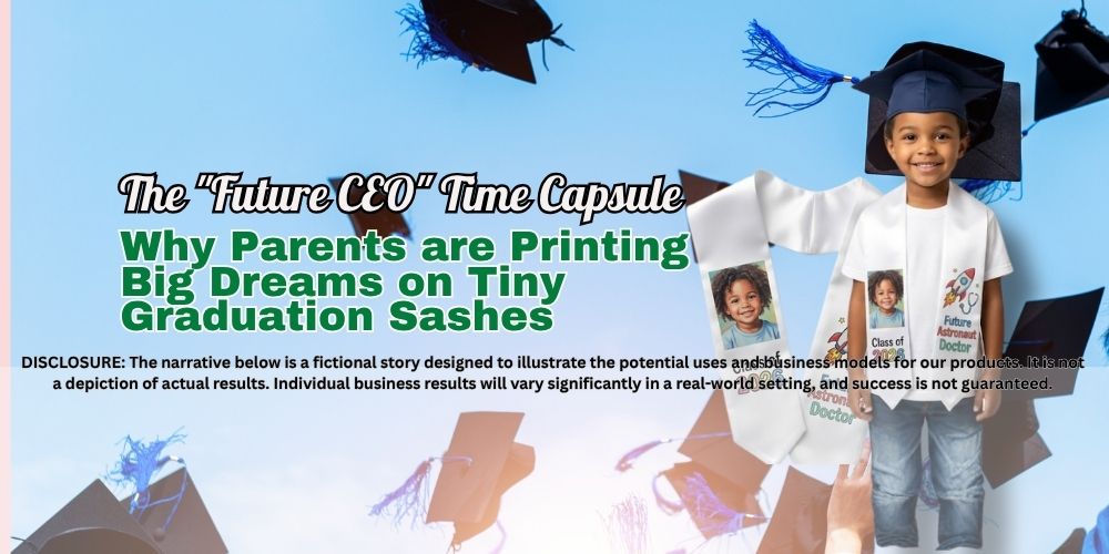 The "Future CEO" Time Capsule: Why Parents are Printing Big Dreams on Tiny Graduation Sashes