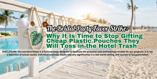 The Bridal Party Favor Strike: Why It Is Time to Stop Gifting Cheap Plastic Pouches They Will Toss in the Hotel Trash