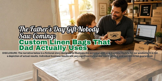 The Father's Day Gift Nobody Saw Coming: Custom Linen Bags That Dad Actually Uses