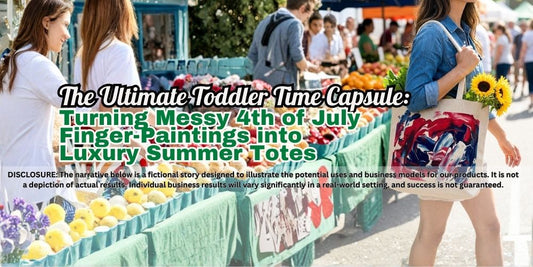 The Ultimate Toddler Time Capsule: Turning Messy 4th of July Finger-Paintings into Luxury Summer Totes