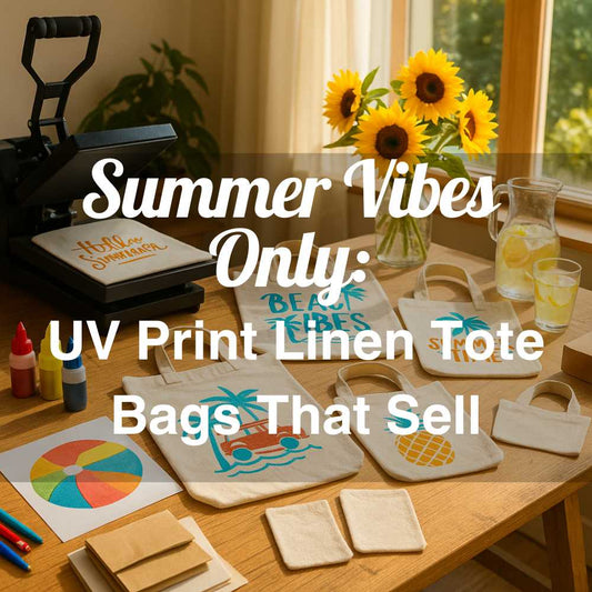 Summer Vibes Only: UV Print Linen Tote Bags That Sell