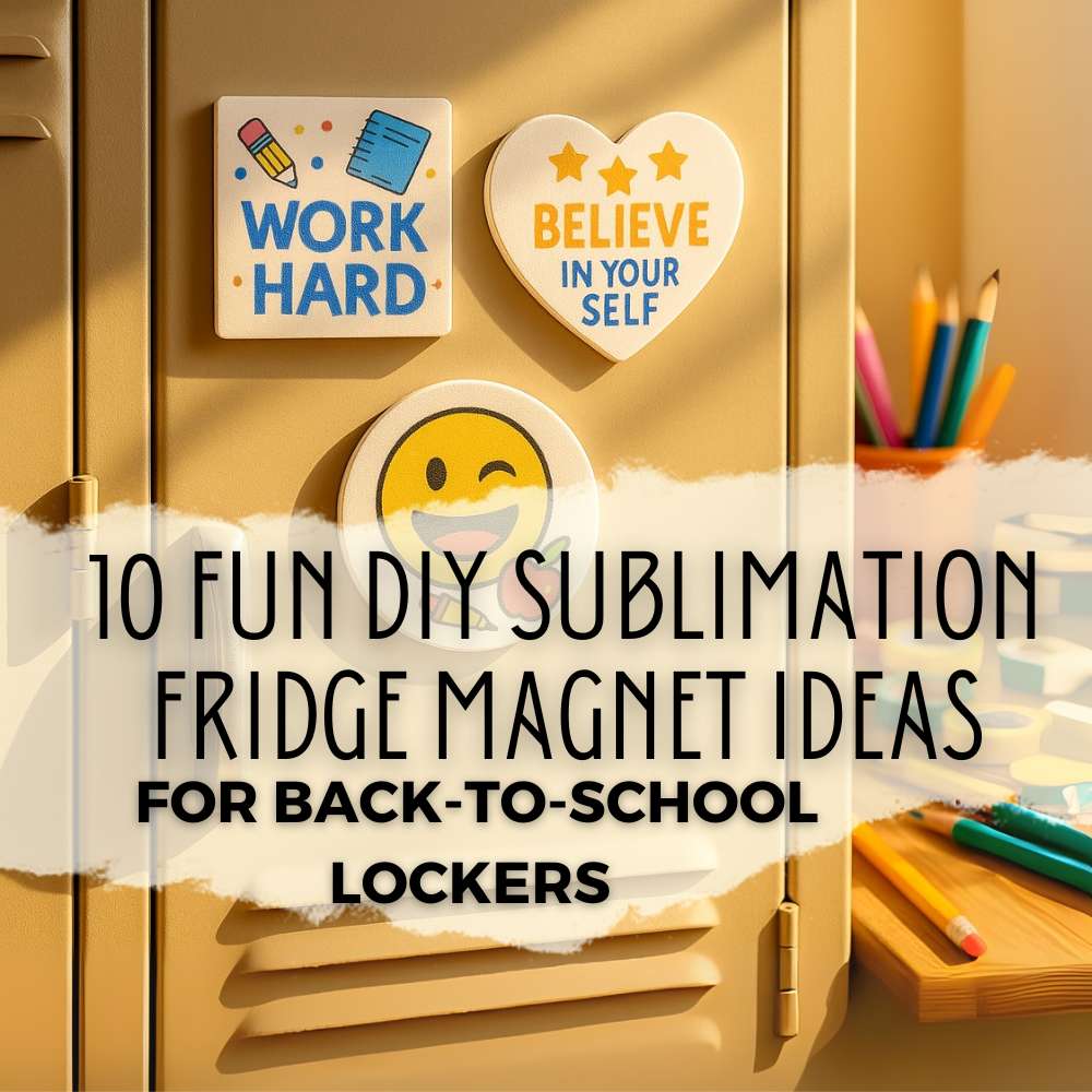 10 Fun DIY Sublimation Fridge Magnet Ideas for Back-to-School Lockers