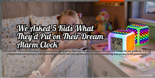 We Asked 5 Kids What They'd Put on Their Dream Alarm Clock. The Answers Were Unhinged (In a Good Way)