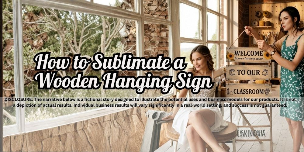How to Sublimate a Wooden Hanging Sign: A Teacher-Friendly Beginner's Guide