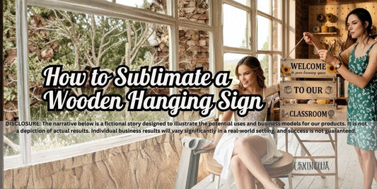How to Sublimate a Wooden Hanging Sign: A Teacher-Friendly Beginner's Guide