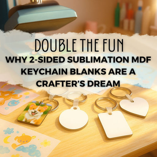 Sublimation Printing MDF Keychain Blank - 2 Sided | Custom Keychain | Sublimation Keychain | Heat Transfer Keychain by INNOSUB USA