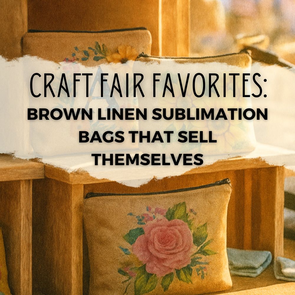 Craft Fair Favorites: Brown Linen Sublimation Bags That Sell Themselves