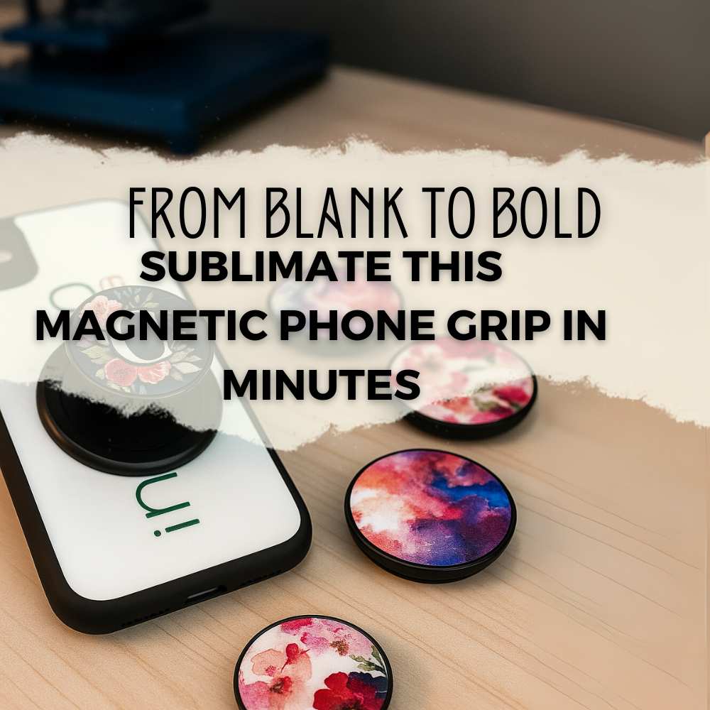 Sublimation Blanks Expanding Phone Grip With Magnet