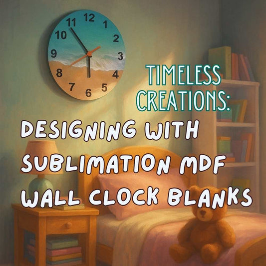 Timeless Creations: Designing with Sublimation MDF Wall Clock Blanks