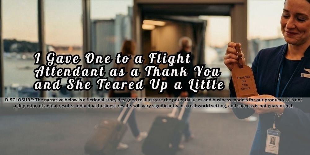 I Gave One to a Flight Attendant as a Thank You and She Teared Up a Little