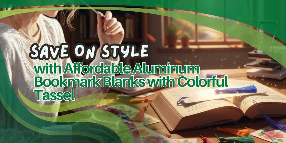 Save on Style with Affordable Aluminum Bookmark Blanks with Colorful Tassel