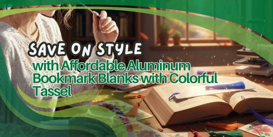 Save on Style with Affordable Aluminum Bookmark Blanks with Colorful Tassel