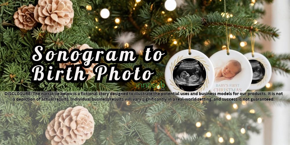 Sonogram to Birth Photo: The Flip Ornament Capturing Baby’s Biggest Year