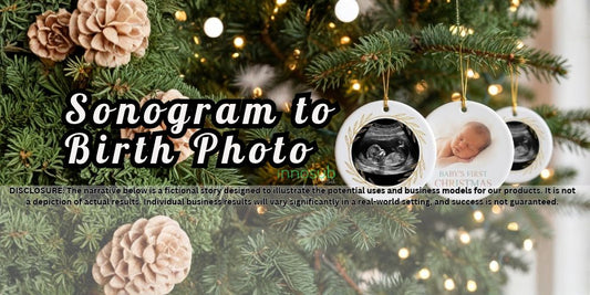 Sonogram to Birth Photo: The Flip Ornament Capturing Baby’s Biggest Year