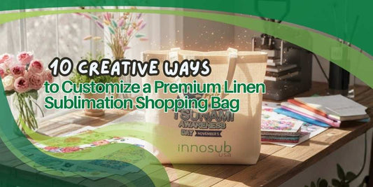 Sublimation Blanks Linen Shopping Bag | 38*40cm | Perfect for Sublimation & UV Printing