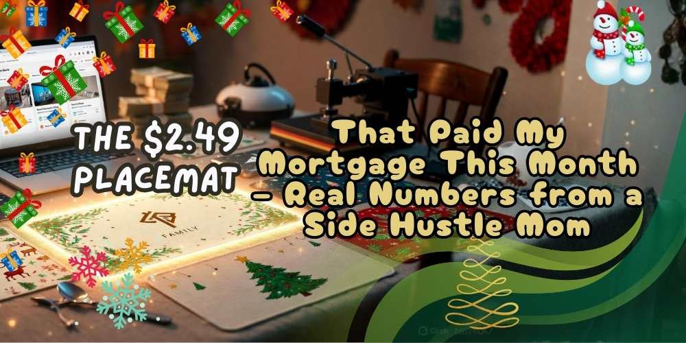 The $2.49 Placemat That Paid My Mortgage This Month – Real Numbers from a Side Hustle Mom