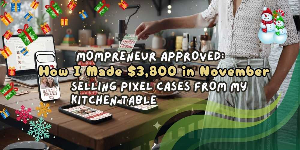 Mompreneur Approved: How I Made $3,800 in November Selling Pixel Cases from My Kitchen Table
