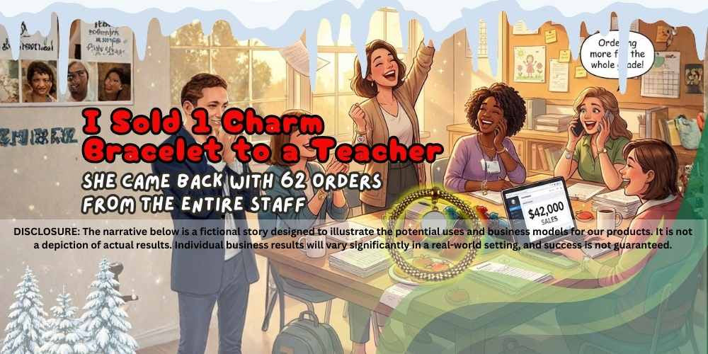 I Sold 1 Charm Bracelet to a Teacher… She Came Back With 62 Orders from the Entire Staff