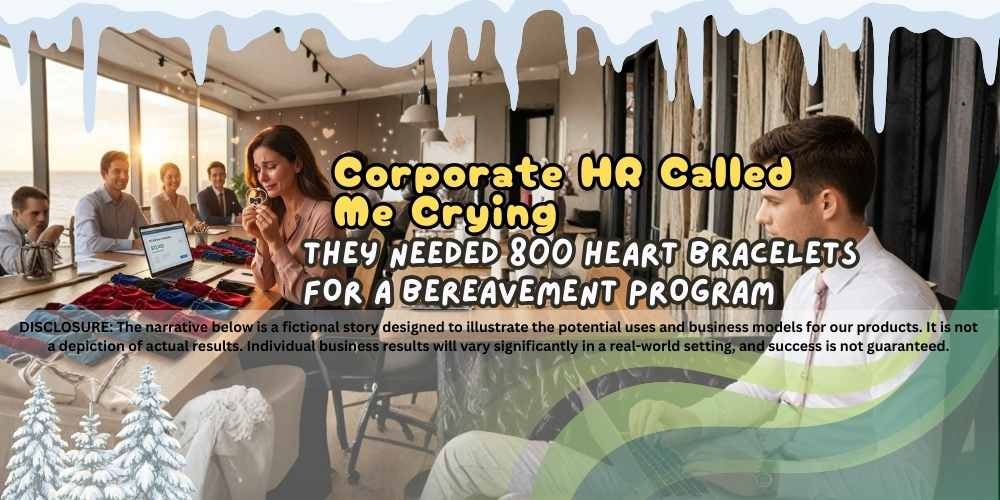 Corporate HR Called Me Crying: They Needed 800 Heart Bracelets for a Bereavement Program