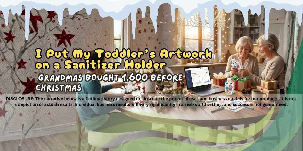 I Put My Toddler’s Artwork on a Sanitizer Holder – Grandmas Bought 1,600 Before Christmas