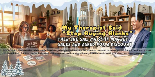 My Therapist Said “Stop Buying Blanks” – Then She Saw My $41K Magnet Sales and Asked for a Discount