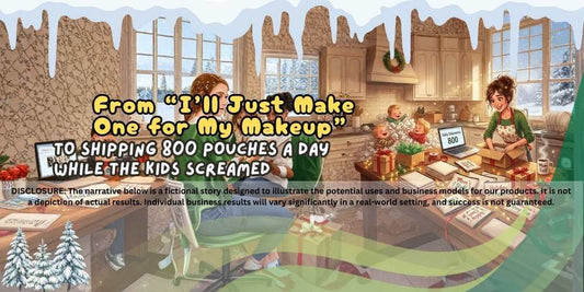 From “I’ll Just Make One for My Makeup” to Shipping 800 Pouches a Day While the Kids Screamed