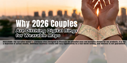 "The 'Pulse-Link': Why 2026 couples are printing the Other Half of a Map on their stretchy bands so they only feel 'complete' when they're together." 🌍💞