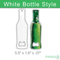 Sublimation blanks Bottle Opener Blanks | Print 2 Sided |Silver |White | by INNOSUB USA