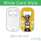 Sublimation blanks Bottle Opener Blanks | Print 2 Sided |Silver |White | by INNOSUB USA