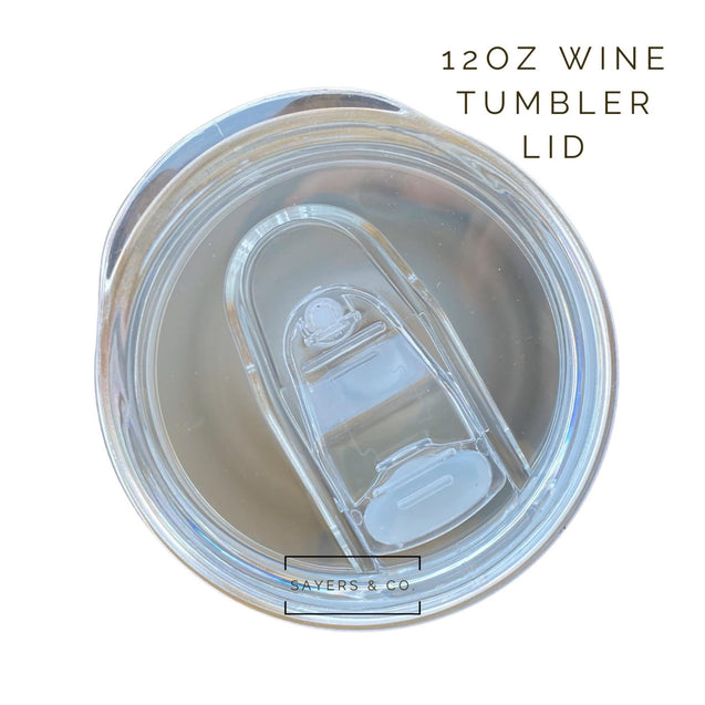 12oz White Classic Sublimation Wine Tumbler