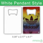 Sublimation blanks Bottle Opener Blanks | Print 2 Sided |Silver |White | by INNOSUB USA
