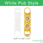 Sublimation blanks Bottle Opener Blanks | Print 2 Sided |Silver |White | by INNOSUB USA