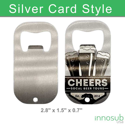 Sublimation blanks Bottle Opener Blanks | Print 2 Sided |Silver |White | by INNOSUB USA
