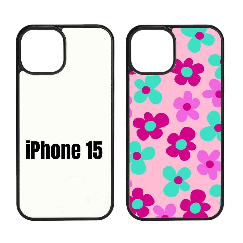Sublimation Phone Rubber Cases for iPhone 17|16|15|14|13|12|11|Air|Plus|Pro|ProMax - Aluminum Insert