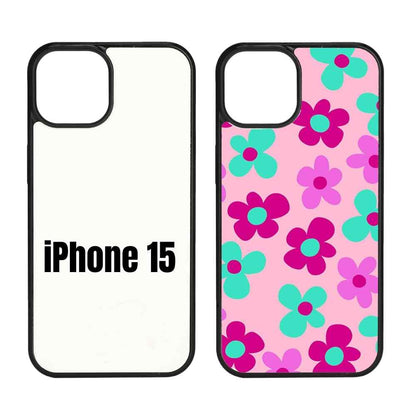 Sublimation Phone Rubber Cases for iPhone 17|16|15|14|13|12|11|Air|Plus|Pro|ProMax - Aluminum Insert
