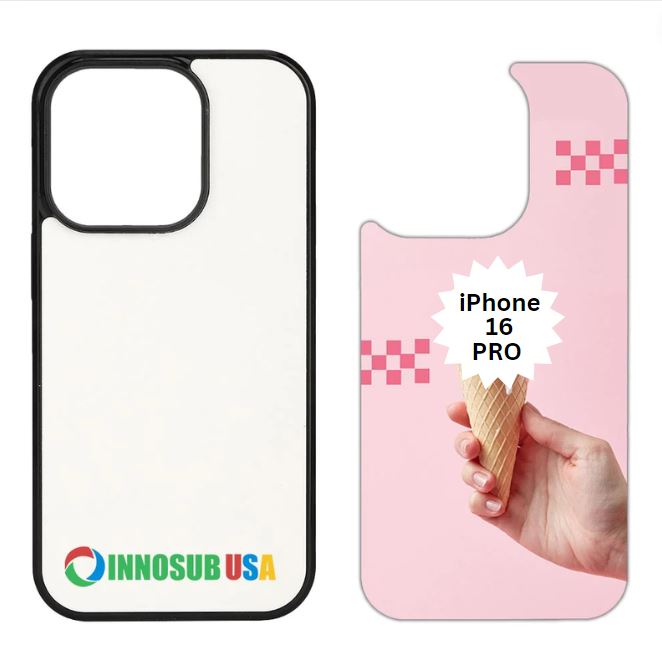 Sublimation Phone Rubber Cases for iPhone 16/15/14/13/12/11 | Aluminum Insert