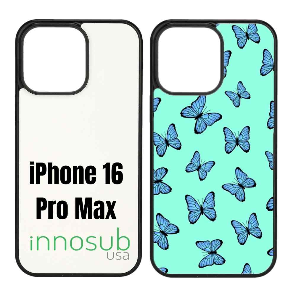 Sublimation Phone Rubber Cases for iPhone 17|16|15|14|13|12|11|Air|Plus|Pro|ProMax - Aluminum Insert