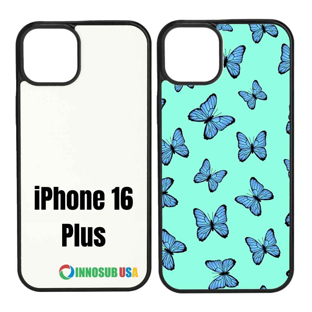 Sublimation Phone Rubber Cases for iPhone 16/15/14/13/12/11 | Aluminum Insert
