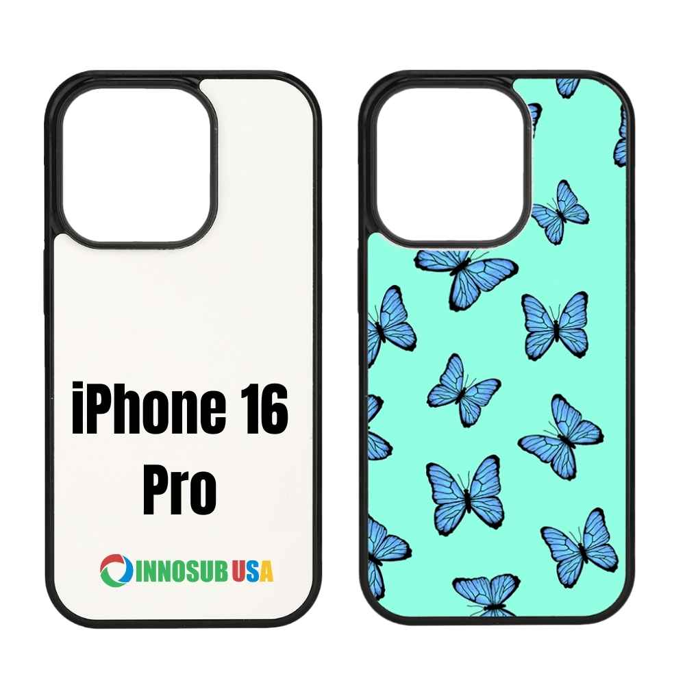 Sublimation Phone Rubber Cases for iPhone 16/15/14/13/12/11 | Aluminum Insert