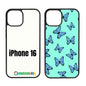 Sublimation Phone Rubber Cases for iPhone 16/15/14/13/12/11 | Aluminum Insert