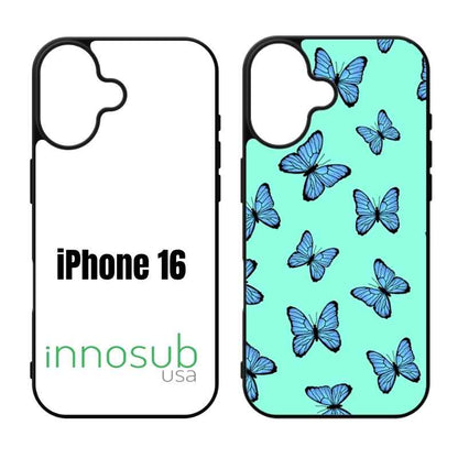 Sublimation Phone Rubber Cases for iPhone 17|16|15|14|13|12|11|Air|Plus|Pro|ProMax - Aluminum Insert