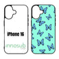 Sublimation Phone Rubber Cases for iPhone 17|16|15|14|13|12|11|Air|Plus|Pro|ProMax - Aluminum Insert