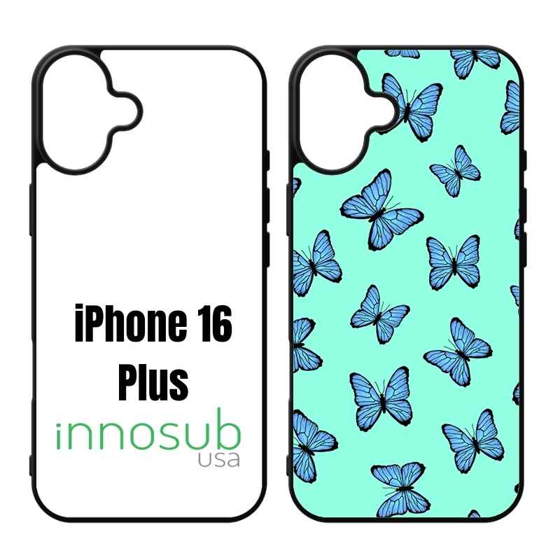 Sublimation Phone Rubber Cases for iPhone 17|16|15|14|13|12|11|Air|Plus|Pro|ProMax - Aluminum Insert