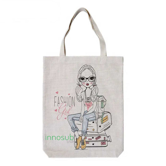 Sublimation Blanks Linen Large Capacity Tote Bag | 36*39cm | Perfect for Sublimation & UV Printing