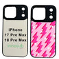 Sublimation Blanks 2D Magnetic Black Rubber Cases for iPhone 18|17|16|15|14|13|12|Air|Plus|Pro|Pro Max