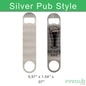 Sublimation blanks Bottle Opener Blanks | Print 2 Sided |Silver |White | by INNOSUB USA